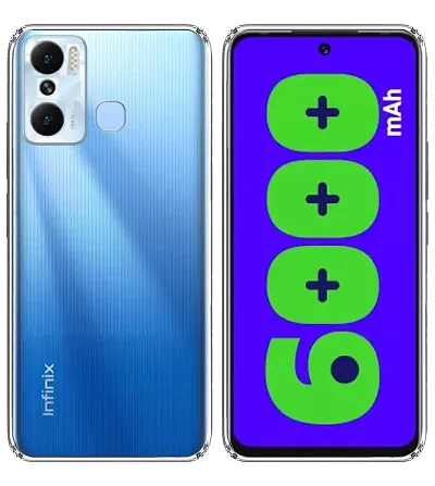 RRTBZ Soft Silicone Flexible Transparent Back Cover Compatible for Infinix Hot 12 Play