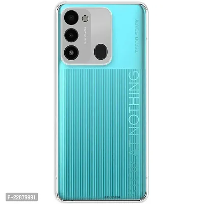 Coverage Silicone Case Back Cover for Tecno Spark Go 2022  Transparent-thumb0