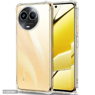 Fastship Cases Rubber Silicone Back Cover for Realme 11 5G  Transparent-thumb2