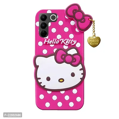 Fastship Case Rubber Kitty with Cat Eye Latkan Case Back Cove for Vivo V2246  Vivo V27 5G  Dark Pink-thumb2