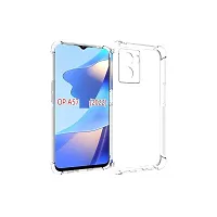 Fastship Rubber Silicone Back Cover for Oppo A 57e  Transparent-thumb1