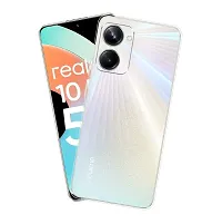 Fastship Rubber Silicone Back Cover for Realme 10 Pro 5G  Transparent-thumb1