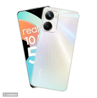 Fastship Rubber Silicone Back Cover for Realme 10 Pro 5G  Transparent-thumb2