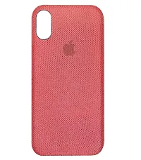 Fastship Shockproof Fabric Phone Cases Cloth Distressed Hard Compatible for Apple i Phone 10R  Red-thumb1