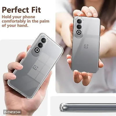 Fastship soft Rubber Back Cover for OnePlus CPH2613 /Nord CE4 - Transparent-thumb5