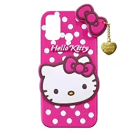 Fastship Case Silicone Soft Hello Kitty with Pendant Case Proper fit Back Cove for Oppo A33 4G  Pink-thumb1