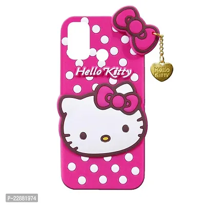 Fastship Case Silicone Soft Hello Kitty with Pendant Case Proper fit Back Cove for Oppo A33 4G  Pink-thumb2