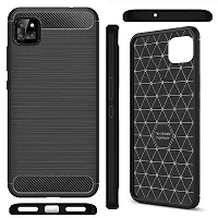 Fastship Silicone Hybrid Rubber Case Back Cover for Infinix Smart 6 HD  Black-thumb1