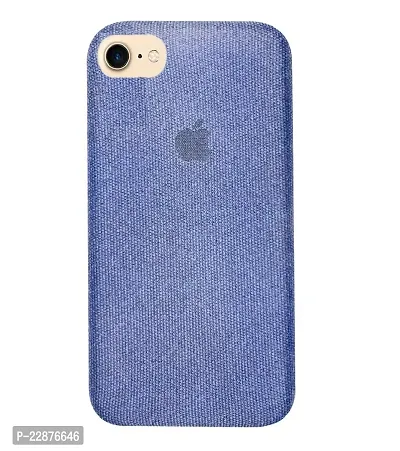 Fastship Shockproof Fabric Phone Cases Cloth Distressed Hard Compatible for Apple i Phone 8  Blue