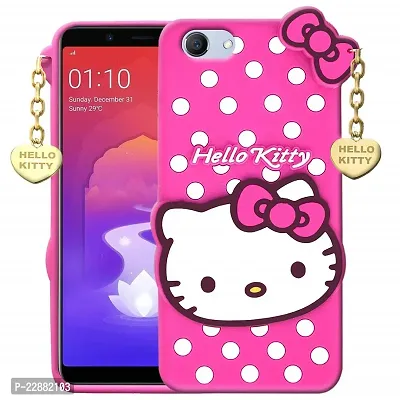 Fastship case Silicone Soft Hello Cat Kitty with Pendant Case Proper fit Back Cover for Realme C35  Pink-thumb2