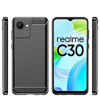 Fastship Silicone Hybrid Rubber Case Back Cover for Realme Narzo 50i Prime  Black-thumb1