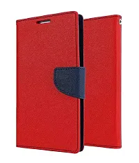 Fastship Realme C25s Flip Cover  Full Body Protection  Inside Pockets  Stand  Wallet Stylish Mercury Magnetic Closure Book Cover Leather Flip Case for Realme C25s  Red-thumb1