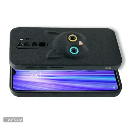 Coverage Coloured 3D Cat Eye Proper fix Case Rubber Back Cover for Oppo A9 2020  Pitch Black