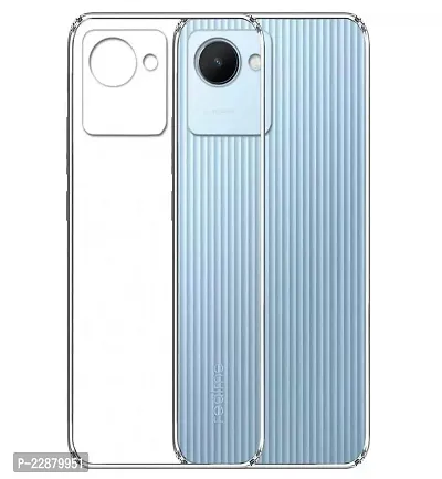 Fastship Rubber Back Cover for Realme RMX3690  Realme C30s  Transparent-thumb0