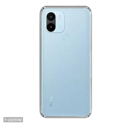 Fastship Rubber Silicone Back Cover for REDMI A1  Transparent