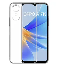 Fastship Rubber Back Cover for Oppo CPH2471  A17K  Transparent-thumb1