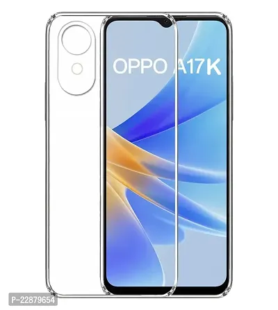 Fastship Rubber Back Cover for Oppo CPH2471  A17K  Transparent-thumb2