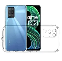 Fastship Rubber Back Cover for Realme RMX3241  Realme8 5G  Transparent-thumb1