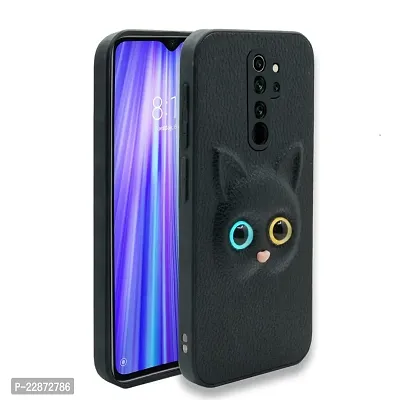 Coverage Eye Cat Silicon Case Back Cover for Redmi Note 8 Pro  3D Pattern Cat Eyes Case Back Cover Case for Mi Redmi Note 8Pro  Black