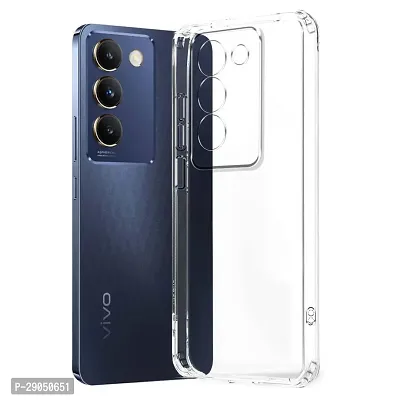 Fastship soft Rubber Back Cover for Vivo V2336 / Vivo Y200e -5G - Transparent-thumb2