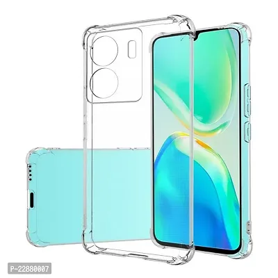 Coverage Silicone Case Back Cover for Vivo Y15C  Transparent-thumb2