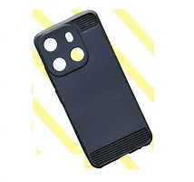 Fastship Silicone Hybrid Rubber Case Back Cover for Tecno Spark Go 2023  Black-thumb1