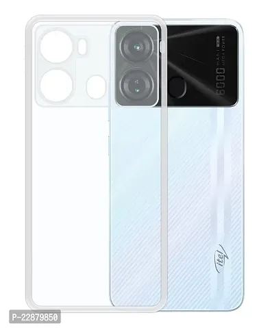 Fastship Cover Case Rubber Back Cover for ITEL P662L  Itel P40  Transparent-thumb2