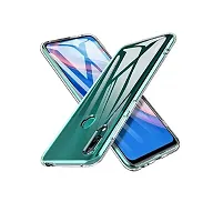 Fastship Rubber Silicone Back Cover for Honor 9X  Transparent-thumb1