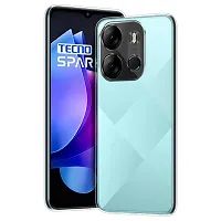 Fastship Rubber Back Cover for Tecno Spark Go 2023  Transparent-thumb1