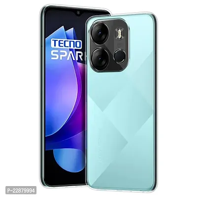 Fastship Rubber Back Cover for Tecno Spark Go 2023  Transparent-thumb2