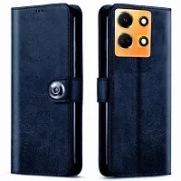 Fastship Cases Leather Finish Flip Cover for OnePlus Nord3 5G  Inside Back TPU  Stand  Wallet Button Magnetic Closure for OnePlus Nord 3 5G  Navy Blue-thumb1