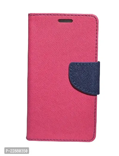 Fastship Oppo A53 4G Flip Cover  Canvas Cloth Durable Long Life  Wallet Stylish Mercury Magnetic Closure Book Cover Leather Flip Case for Oppo A53 4G  Pink Blue-thumb2