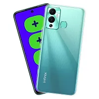 Coverage New case Rubber Silicone Back Cover for Infinix HOT 12 Play  Transparent-thumb1