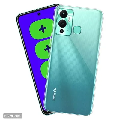 Coverage New case Rubber Silicone Back Cover for Infinix HOT 12 Play  Transparent-thumb2