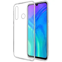 Fastship Rubber Silicone Back Cover for Honor 20i  Transparent-thumb1