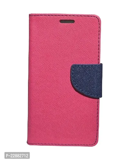 Fastship Redmi Note 5 Pro Flip Cover  Canvas Cloth Durable Long Life  Inside Pockets  Stand  Wallet Stylish Mercury Magnetic Closure Book Cover Leather Flip Case for Redmi Note 5 Pro  Pink Blue-thumb2