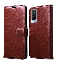 Fastship Leather Finish Inside TPU Wallet Stand Magnetic Closure Flip Cover for OnePlus Nord  Executive Brown-thumb1