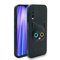 Coverage Eye Cat Silicon Case Back Cover for Oppo Reno2 Z  3D Pattern Cat Eyes Case Back Cover Case for Oppo CPH1945  Reno 2Z  Black-thumb1