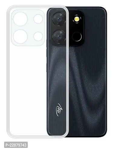 Fastship Case Rubber Silicone Back Cover for Itel A60s  Transparent-thumb2