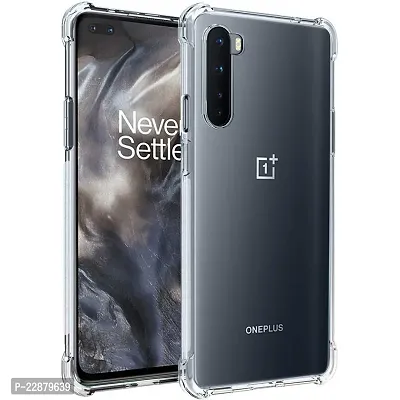 Fastship Rubber Back Cover for OnePlus B08695ZSP6  1 Nord  Transparent-thumb0