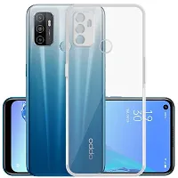 Coverage Silicone Case Back Cover for Oppo A33  Transparent-thumb1