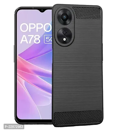 Fastship Case Silicone Rubber Hybrid Case Case Back Cover for Oppo CPH2577  Oppo A58 4G  Black-thumb0