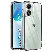 Fastship Transparent Rubber Case Back Cover for OnePlus CPH2401 1 Nord 2T 5G  Transparent-thumb1