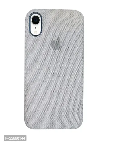 Fastship Shockproof Fabric Phone Cases Cloth Distressed Hard Compatible for Apple i Phone XR  Grey