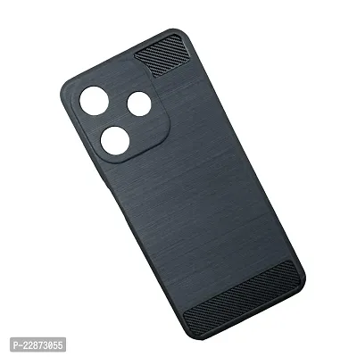 Fastship Case Silicone Hybrid Rubber Case Back Cover for Tecno Spark 10c  Black-thumb0