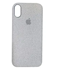 Fastship Shockproof Fabric Phone Cases Cloth Distressed Hard Compatible for Apple i Phone XR  Grey-thumb1