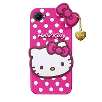 Fastship Rubber Kitty with Cat Eye Latkan Case Back Cove for Realme RMX3581  Realme C30  Dark Pink-thumb1