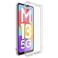 Fastship Rubber Silicone Back Cover for Samsung Galaxy A04 5G  Transparent-thumb1