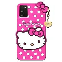 Fastship 3D Cute Soft Silicone Rubber Case with Pendant Girls Back Cover for Oppo Realme RMX3511  Realme C35  Pink-thumb1