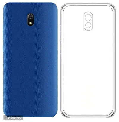 Coverage Rubber Silicone Back Cover for Itel A23  Transparent